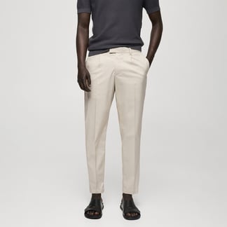 MANGO - Pantalón Chino Hombre Slim de Algodón