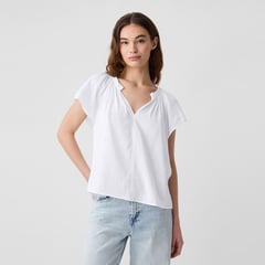 GAP - Blusa Mujer Manga corta globo de Algodón