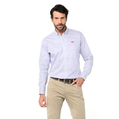 LA MARTINA - Camisa Hombre Manga larga de Algodón