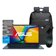 ASUS - Portátil Vivobook 15 | Intel Core i5 | 8GB de RAM | 1TB SSD de almacenamiento | Windows 11 |15.6 Pulgadas | X1504ZA-NJ1195W | Computador portátil