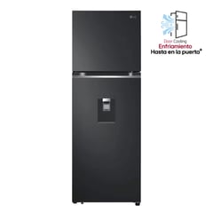 LG - Nevera Congelador Superior 334 LT Door Cooling negro VT34KPM.