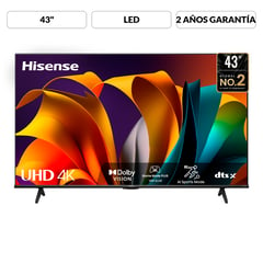 HISENSE - Televisor | 43 pulgadas LED 4K UHD | 43A6N