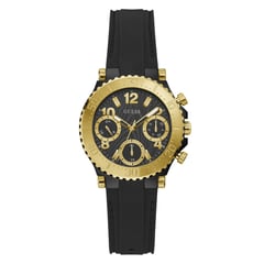 GUESS - Reloj Mujer COSMIC. Reloj Silicona Negro GW0466L1