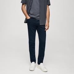 MANGO - Jean 5 Bolsillos Hombre Slim de Algodón