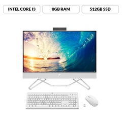 HP - Computador de escritorio All in One | Intel® Core¿ i3 | 8GB RAM | 512GB SSD Almacenamiento| Windows 11 | 23.8 pulgadas | 24-cb1010la