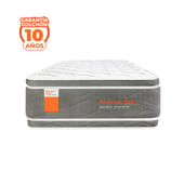 COLCHONES ROMANCE RELAX - Colchón King Firmeza Adaptable Ortopédico con Doble Pillow Confort Supremo 200 x 200 cm + Sabanas Romance Relax  - Precio de Aniversario