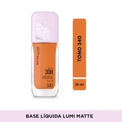 MAYBELLINE - Bases de maquillaje Líquida SUPERSTAY LUMI MATTE 340 AS X 35 ML