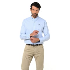 LA MARTINA - Camisa Hombre Manga larga de Algodón