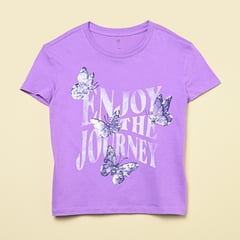 GAP - Camiseta Niña Lentejuelas Manga corta Algodón