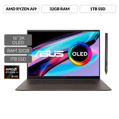 ASUS - Portátil Zenbook S 16 OLED | AMD Ryzen AI 9 | 32GB de RAM | 1TB SSD de almacenamiento | Windows 11 |16 Pulgadas | UM5606WA-RJ247W | Computador portátil