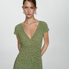 MANGO - Vestido Mujer Largo con Estampado