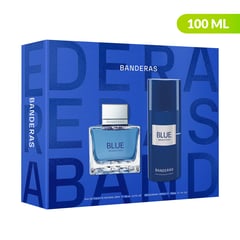 ANTONIO BANDERAS - Set de Pefume Blue Seduction Hombre Incluye: Perfume Blue Seduction 100 ml y Desodorante Spray 150 ml