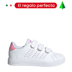 ADIDAS - Tenis moda Advantage Base 2.0 para Niña con Velcro