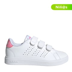 ADIDAS - Tenis moda Advantage Base 2.0 para Niña con Velcro