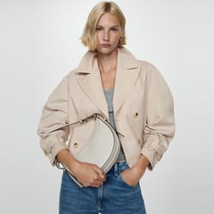 MANGO - Trench Mujer Tipo biker