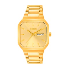 TOUS - Reloj analógico con brazalete acero IPG dorado Lit