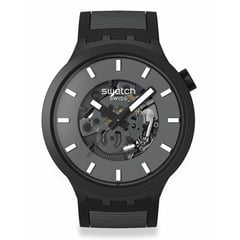 SWATCH - Relojes Unisex PAST THE HORIZON. Relojes Silicona Negro SB05B113