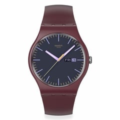 SWATCH - Relojes Unisex BURGUNDY BERRY. Relojes Plástico Rojo SO29R707