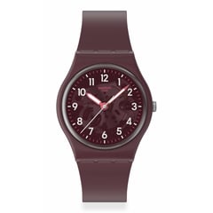 SWATCH - Relojes Unisex THRU THE CROWN. Relojes Plástico Rojo SO28R115