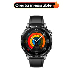 HUAWEI - Smartwatch GT5 46MM Negro| 5 ATM resistencia al agua | pantalla AMOLED táctil a color | Pulso en Fluoroelastómero 35 mm