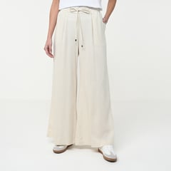 BASEMENT - Pantalón Wide Leg Mujer Tiro alto