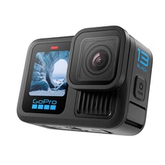 GOPRO - Cámara Hero 13 Black | Cámara de Acción Resistente al Agua | Video Ultra HD de hasta 5.3K 60fps | 27 MP | Batería de 1900 mAh | Compatible con Lentes Intercambiables | Pantalla de 2,27 Pulgadas |Peso 157 Gramos|Estabilizador de Imagen