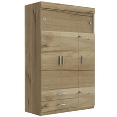 RTA - Clóset Moderno en Madera MDP 3 Puertas 2 Cajones 120 x 51.5 x 187.5 cm