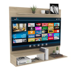 RTA - Panel para TV Moderno de 140 x 120 x 31.5 cm para Televisores de Hasta 60 Pulgadas, Muebles