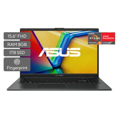 ASUS - Portátil Vivobook Go 15 | AMD Ryzen 5 | 8GB de RAM | 1TB SSD de almacenamiento | Windows 11 |15.6 Pulgadas | E1504FA-NJ749W | Computador portátil