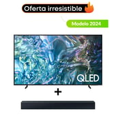 SAMSUNG - Combo Televisor + Barra | 55 pulgadas QLED 4K QN55Q60 | Barra de sonido HWC400.