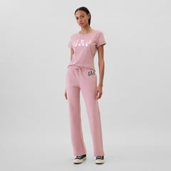 GAP - Pantalón para Mujer Tiro medio Logo