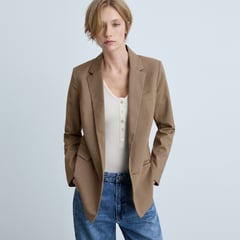 MANGO - Blazer Mujer Tejido