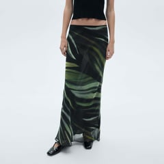 MANGO - Falda Maxi Mujer Tie Dye