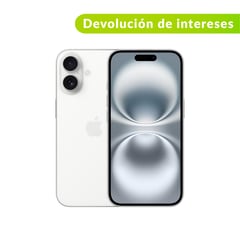 APPLE - iPhone 16 128 GB | 8 GB RAM | Pantalla 6.1 Pulgadas | Chip A18 | Control de la Cámara | Diseñado para Intelligence | Cámara Posterior 48 MP