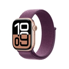 APPLE - Apple Watch Series 10 (GPS) | Caja de aluminio plata de 42 mm | Correa Loop deportiva azul nube