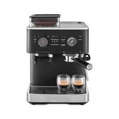 KITCHENAID - Cafetera de Espresso Semi-Automática | Moledor de Cafe Integrado | Dosificación Inteligente | Silenciosa | KES65551BK