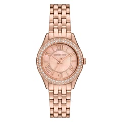 MICHAEL KORS - Reloj Mujer MINI HARLOWE. Acero Inoxidable Oro Rosa MK4845