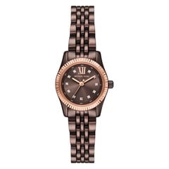 MICHAEL KORS - Reloj Mujer PETITE LEXINGTON. Acero Inoxidable Café MK4844