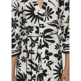 MANGO - Blusa Mujer con Estampado Manga larga