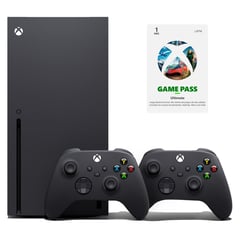 MICROSOFT - Xbox Serie X + 2 Controles + Game Pass ultimate 1 mes 1 TB