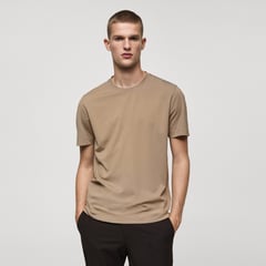 MANGO - Camiseta Hombre Manga corta