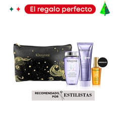 KERASTASE - Shampoo Pack Navidad Blond Absolu cuidado rubios Protección del color Set