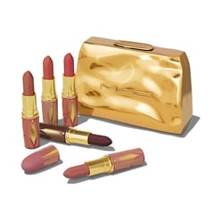 MAC COSMETICS - Sets de maquillaje labios MAC Kit x 5 Labiales Mate Gold Standard Gift of Gold Incluye: 1 Productos