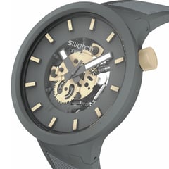 SWATCH - Relojes Unisex THRU THE HORIZON. Relojes Silicona Gris SB05M102