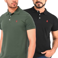 NEWPORT - Camisetas Polo Manga Corta para Hombre Pack de 2