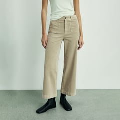 MANGO - Pantalón Culotte Mujer Tiro alto