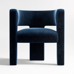 CRATE & BARREL - Poltrona Sculpt Terciopelo