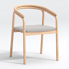 CRATE & BARREL - Silla de comedor Redonda Tela