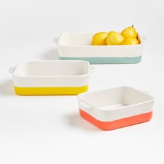 CRATE & BARREL - Refractarias Maeve en Cerámica Set x 3