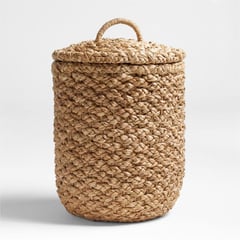 CRATE & BARREL - Canasta Emlyn Fibras naturales 76 x 51 cm